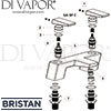 Bristan Sail Bath Filler Tap Spares